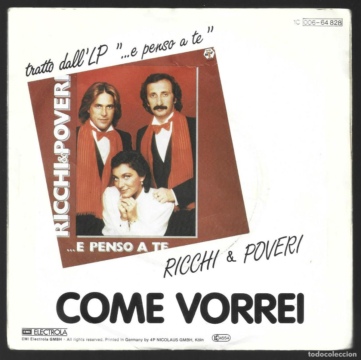 M&uacute;sica de colecci&oacute;n: 1 disco antiguo richi y poveri - Foto 2