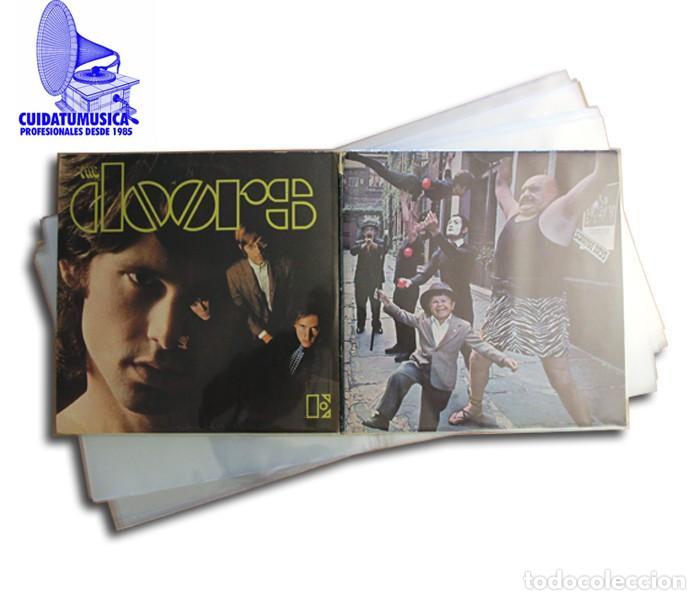 Collectible Music: 5 FUNDAS DOBLE LP GATEFOLD CRISTAL PARA DISCOS DE VINILO CON CARPETA ABIERTA