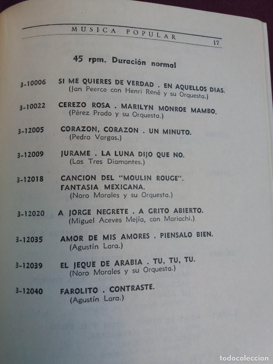 M&uacute;sica de colecci&oacute;n: CATALOGO DISCOS - RCA OTO&Ntilde;O 1955 - Foto 3
