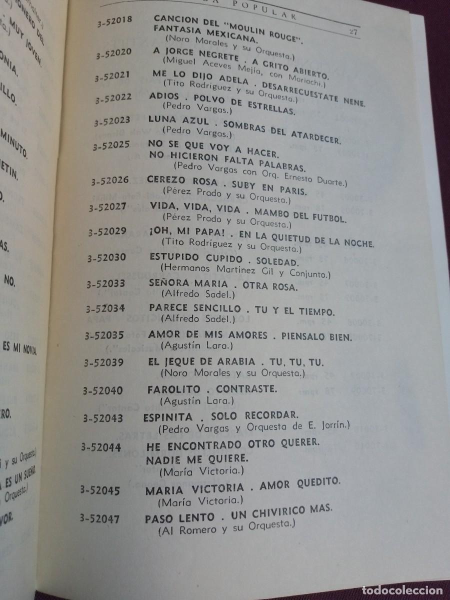 M&uacute;sica de colecci&oacute;n: CATALOGO DISCOS - RCA OTO&Ntilde;O 1955 - Foto 4