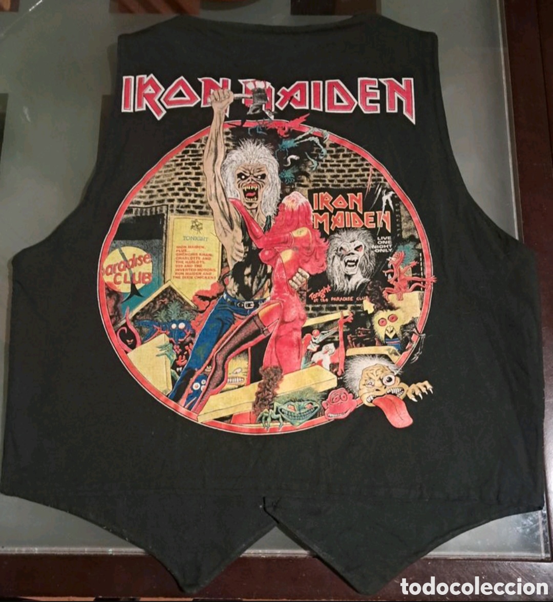 M&uacute;sica de colecci&oacute;n: Chaleco vintage Iron Maiden. - Foto 2
