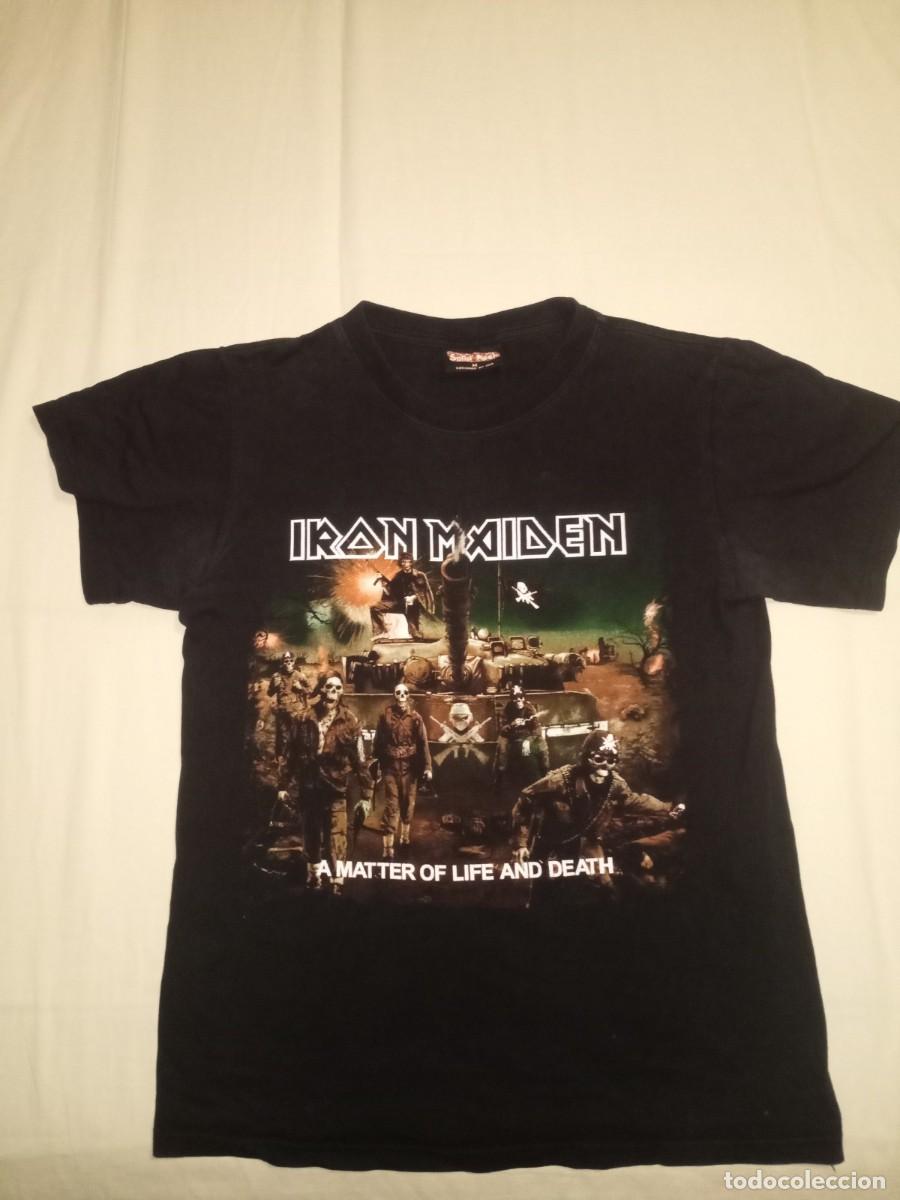 M&uacute;sica de colecci&oacute;n: CAMISETA IRON MAIDEN - A MATTER OF LIFE AND DEATH - MANGA CORTA TALLA M SOLID ROCK DESIGNED BY USA