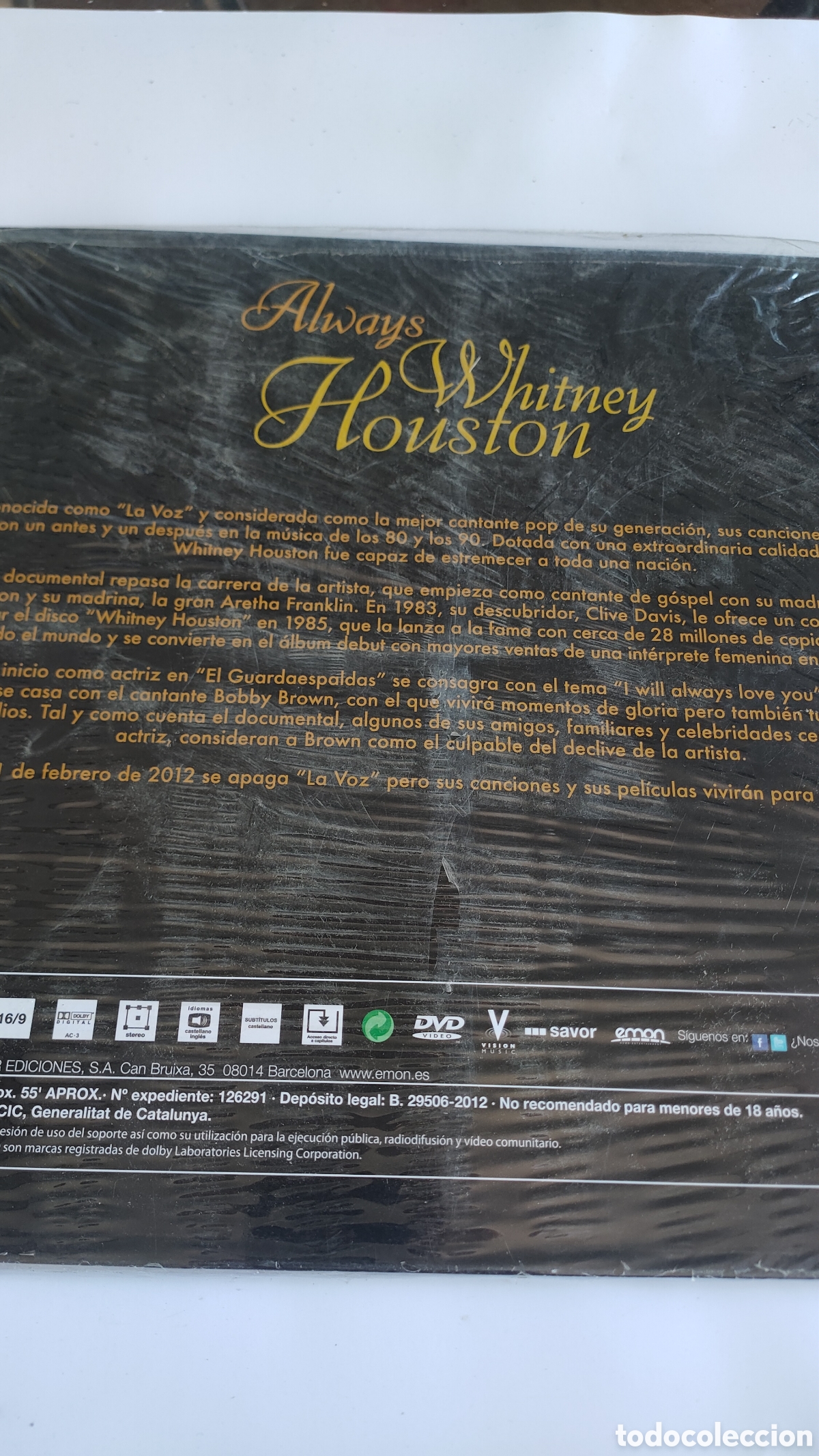 M&uacute;sica de colecci&oacute;n: DISCO DVD always Whitney Houston NUEVO - Foto 2