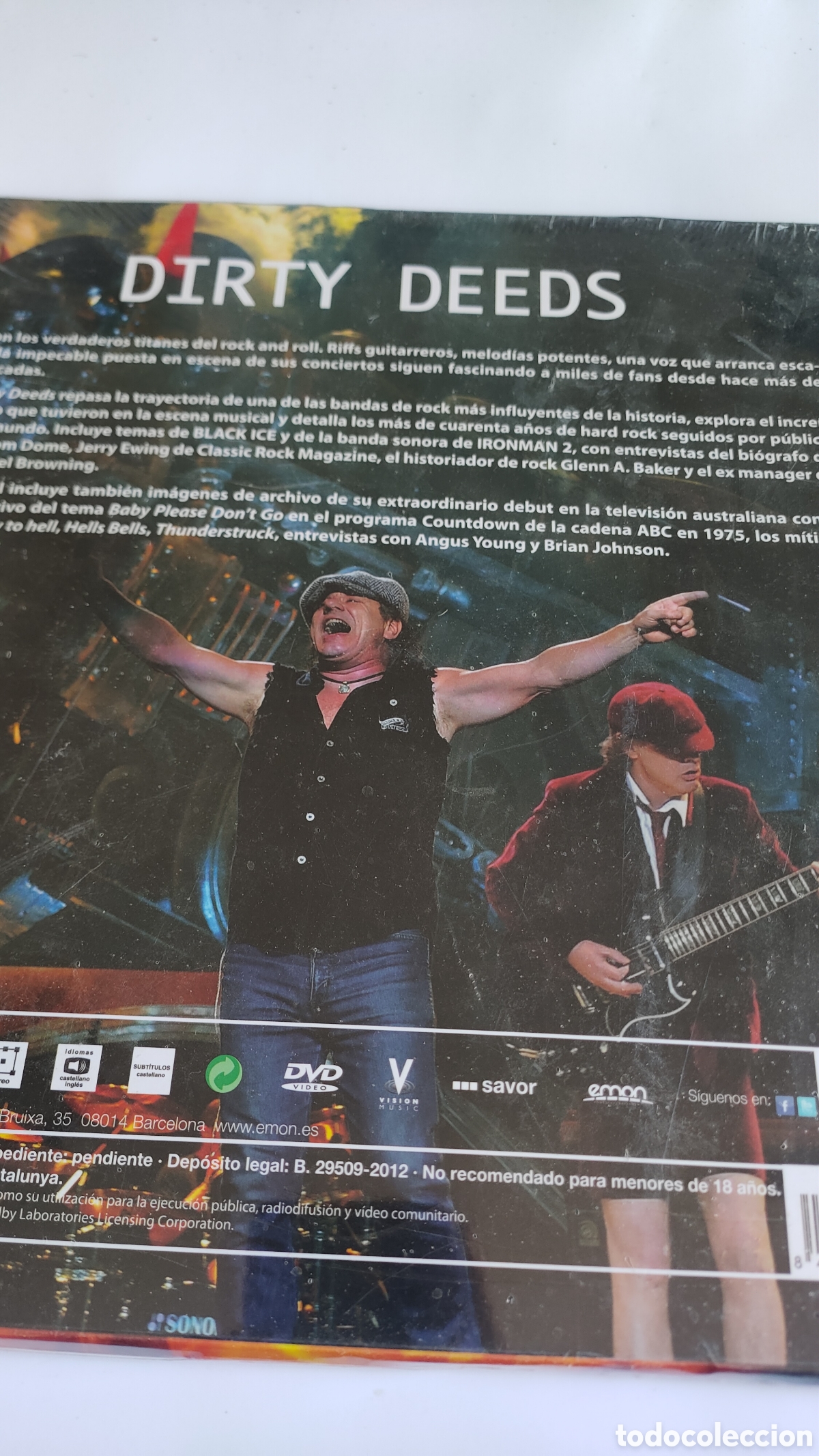 M&uacute;sica de colecci&oacute;n: DISCO DVD AC DC dirty deeds NUEVO - Foto 2