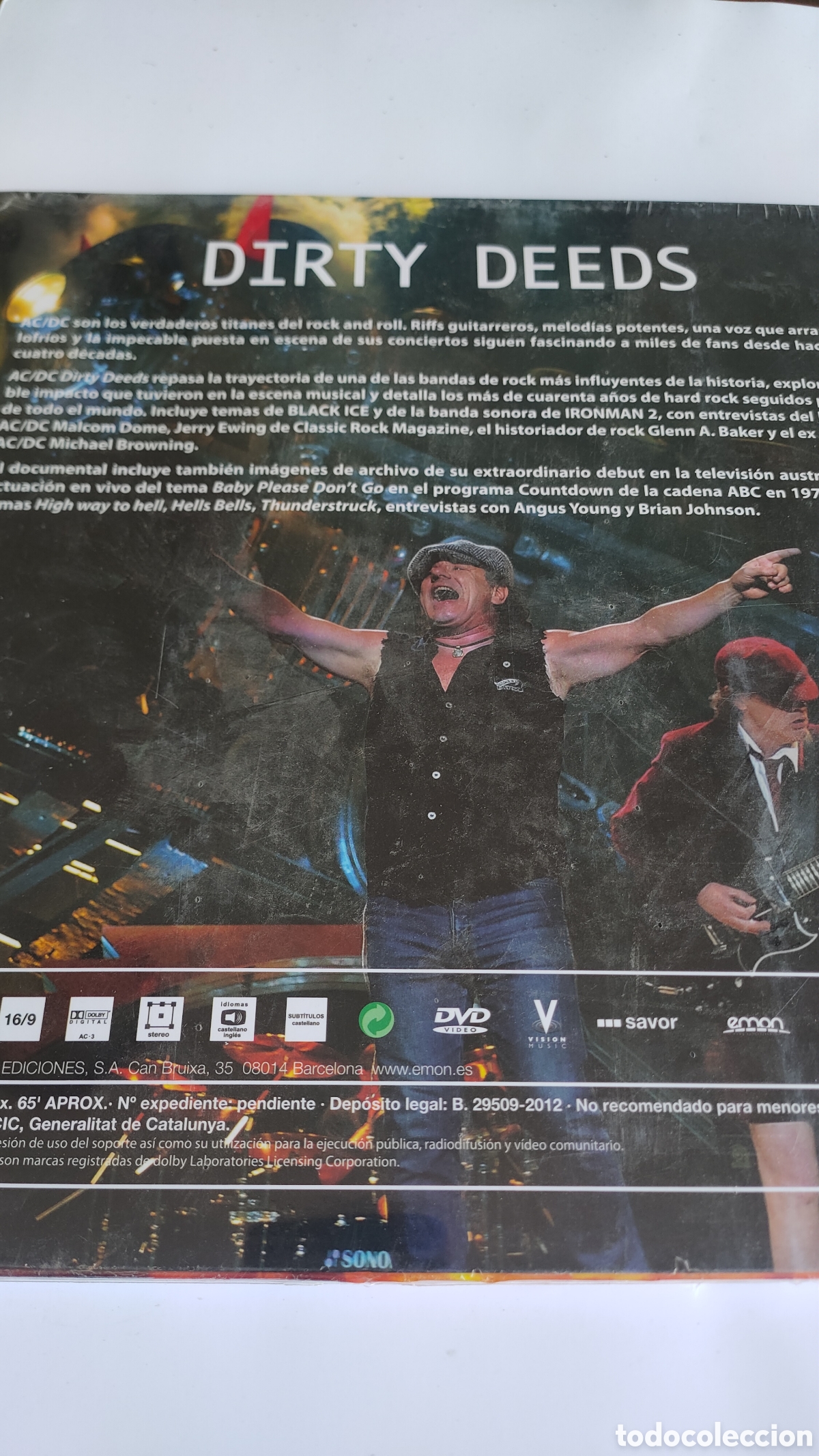 M&uacute;sica de colecci&oacute;n: DISCO DVD AC DC dirty deeds NUEVO - Foto 2