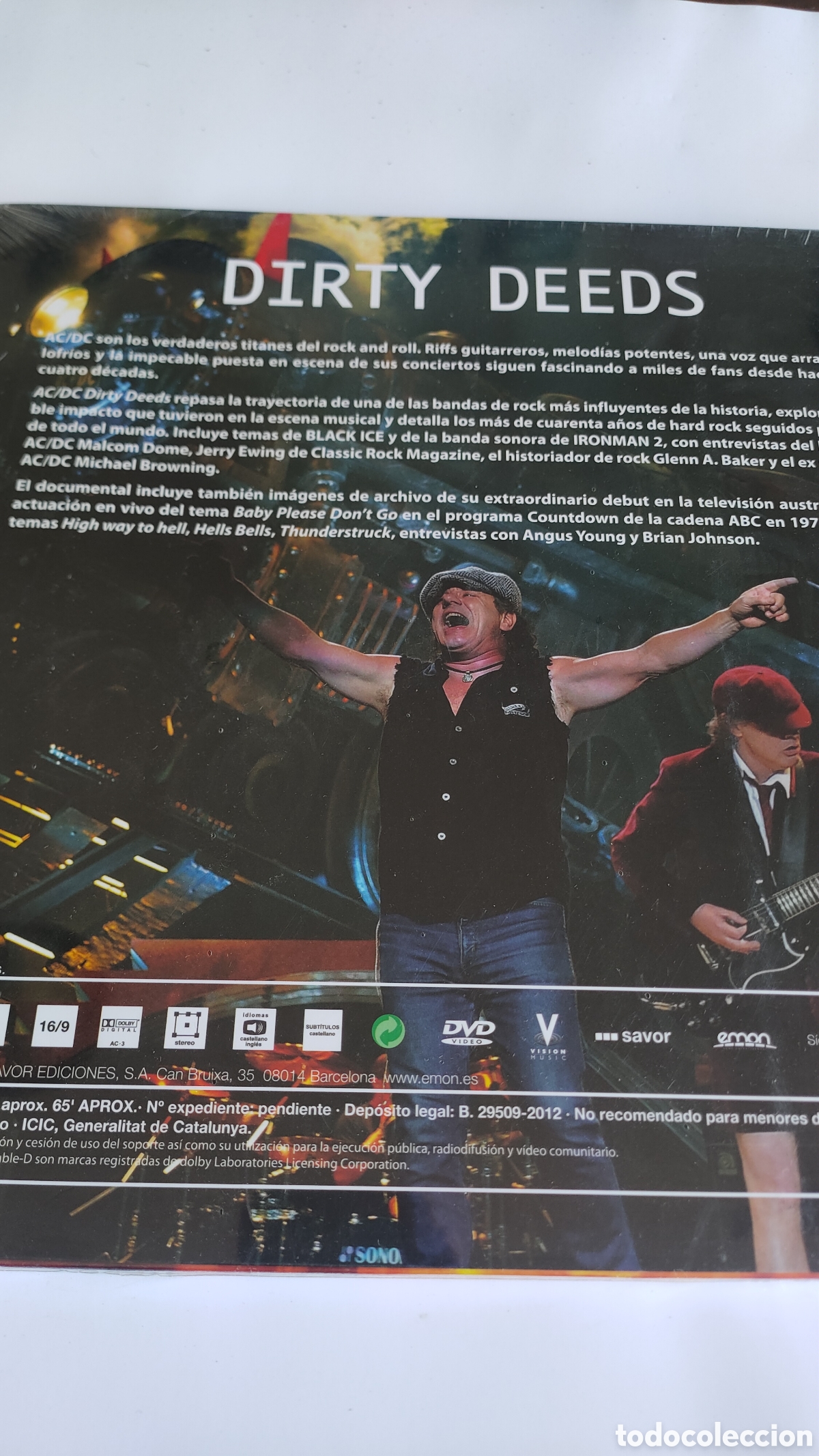 M&uacute;sica de colecci&oacute;n: DISCO DVD AC DC dirty deeds NUEVO - Foto 2