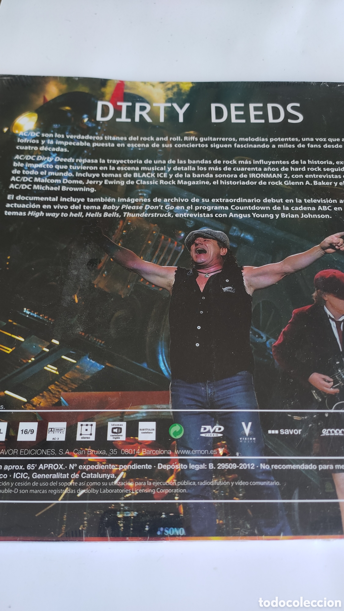 M&uacute;sica de colecci&oacute;n: DISCO DVD AC DC dirty deeds NUEVO - Foto 2