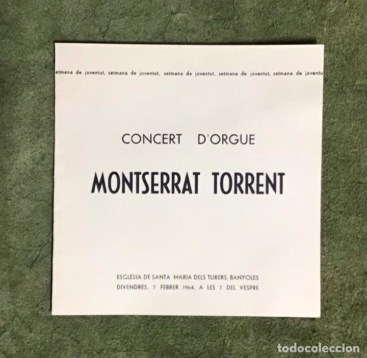 M&uacute;sica de colecci&oacute;n: MONTSERRAT TORRENT, PROGRAMA DE MANO 1964 - Foto 1