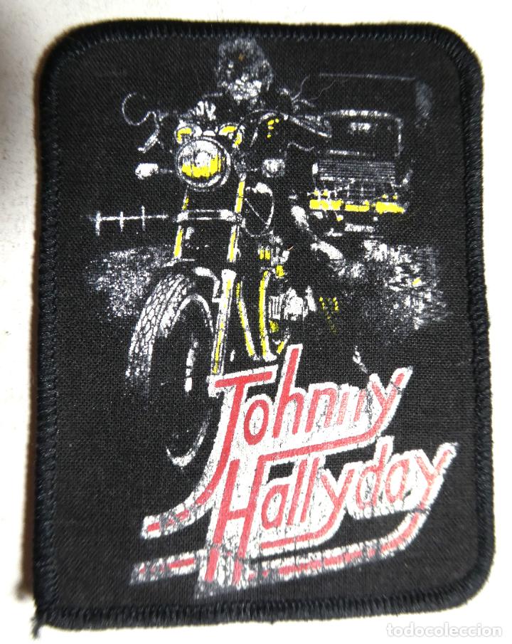 M&uacute;sica de colecci&oacute;n: Parche de Tela Impreso de Johny Halliday - Foto 1
