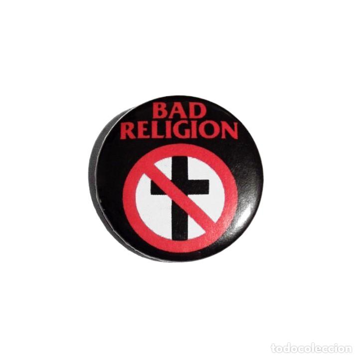 M&uacute;sica de colecci&oacute;n: BAD RELIGION - LOGO CHAPA 31mm (CON IMPERDIBLE) - PUNK ROCK