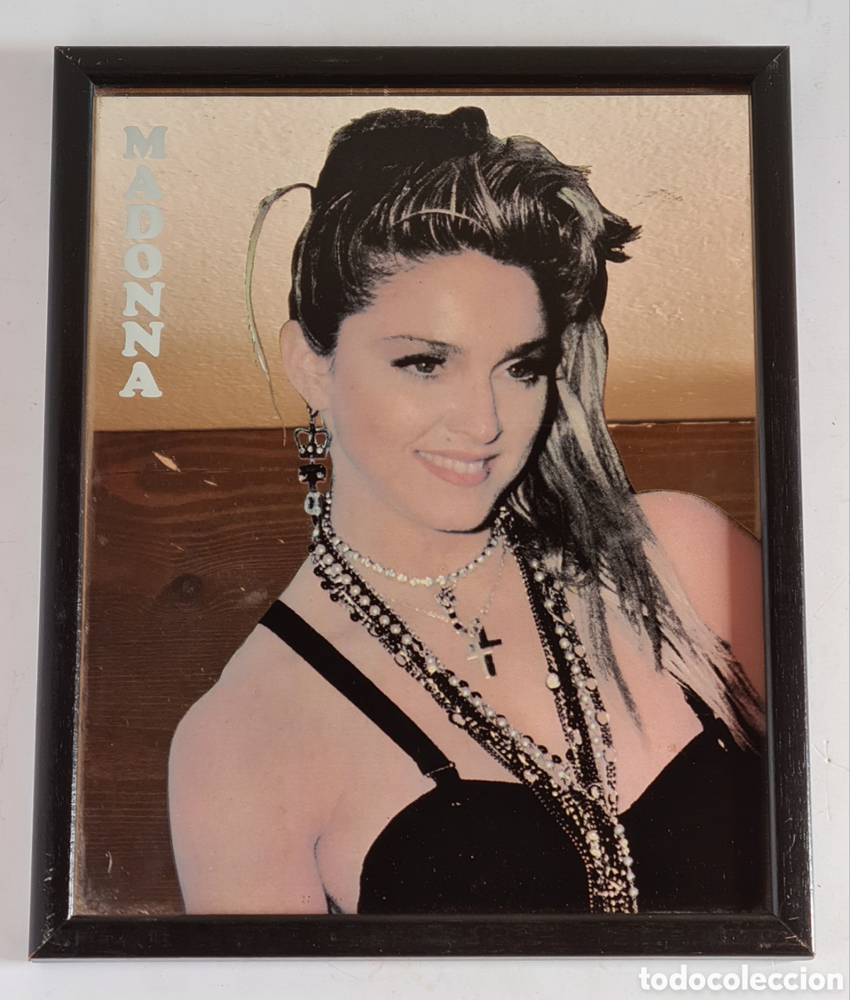 M&uacute;sica de colecci&oacute;n: Espejo Cantante Madonna - Decoraci&oacute;n A&ntilde;os 80 Reina M&uacute;sica Pop Rock Star