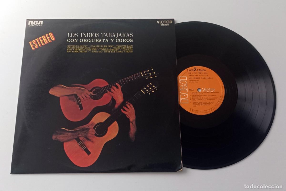 M&uacute;sica de colecci&oacute;n: LP LOS INDIOS TABAJARAS CON ORQUESTA Y COROS - Foto 1