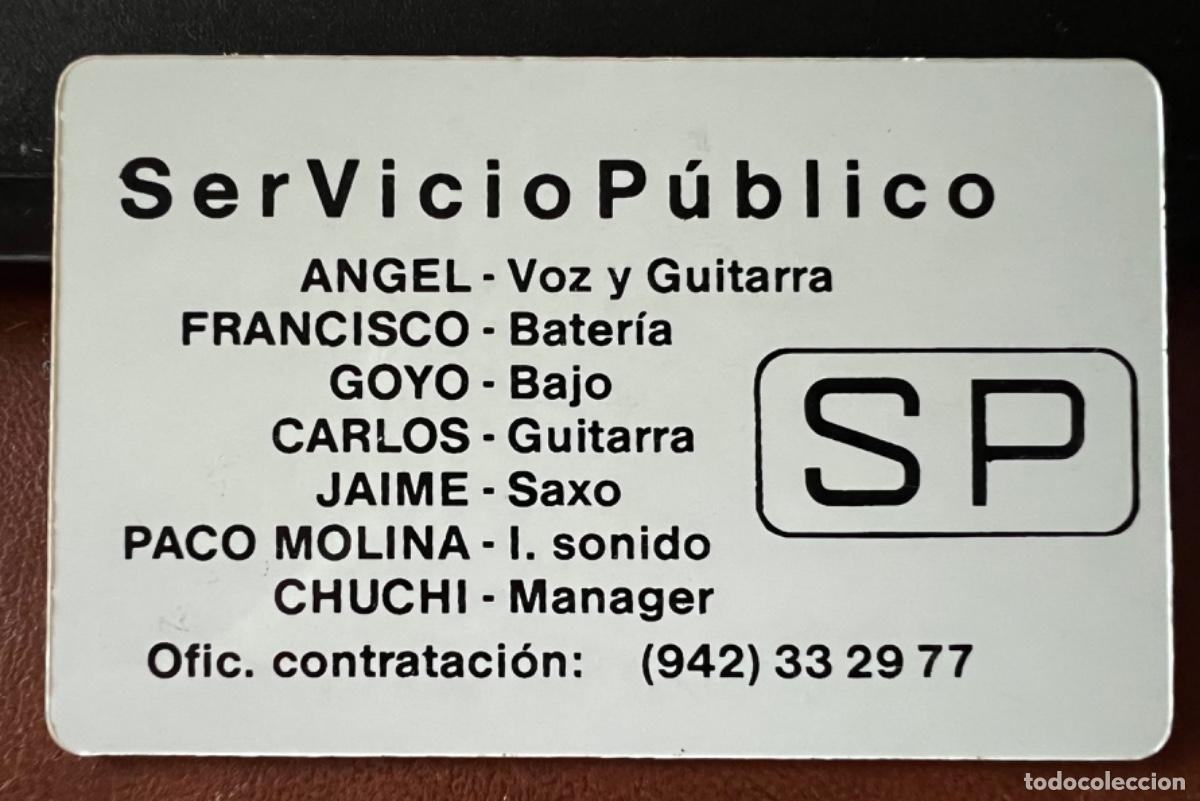 Musiksammlung: SerVicioP&uacute;blico (S P) - Grupo M&uacute;sica Rock (Santander, Cantabria) Tarjeta de contrataci&oacute;n Promocional