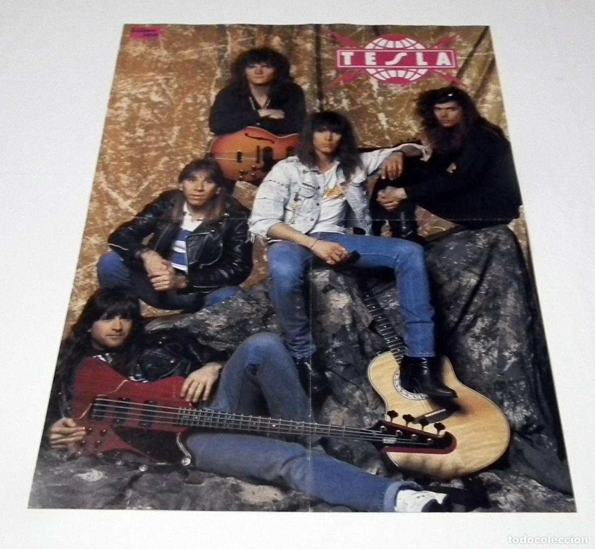 M&uacute;sica de colecci&oacute;n: POSTER HEAVY METAL OVERKILL Y TESLA - Foto 2