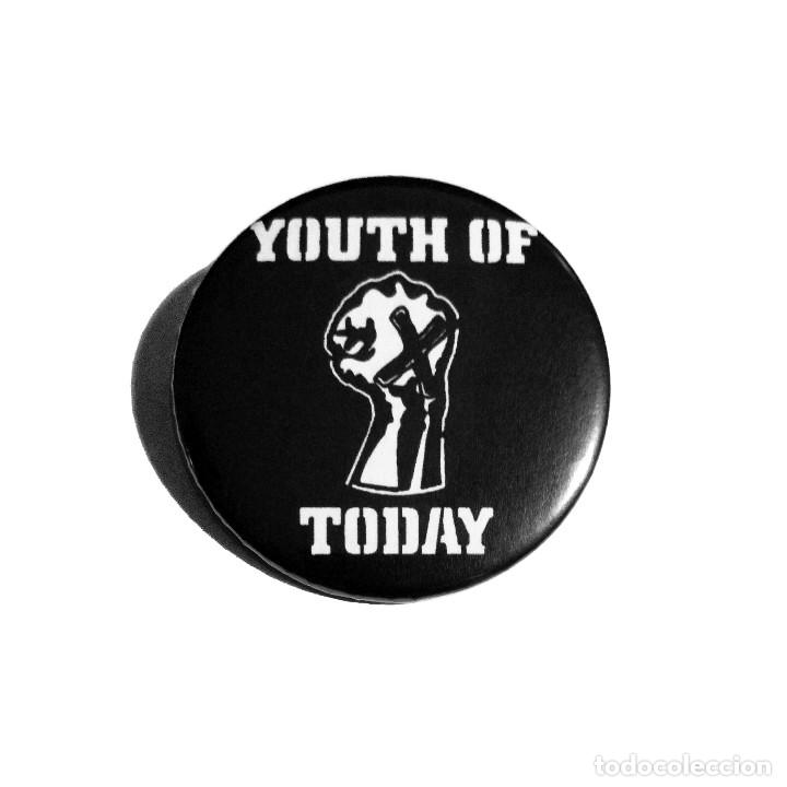 M&uacute;sica de colecci&oacute;n: YOUTH OF TODAY - LOGO CHAPA 59mm (CON IMPERDIBLE) - HARDCORE