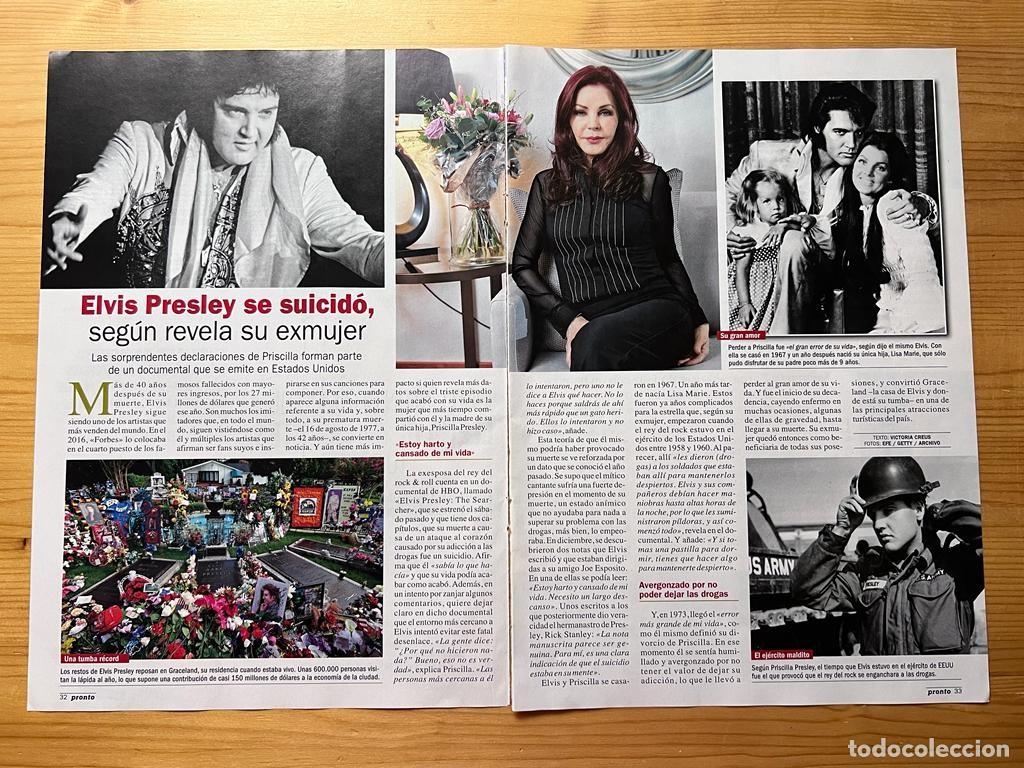 M&uacute;sica de colecci&oacute;n: ELVIS PRESLEY SE SUICIDO, SEGUN REVELA SU EXMUJER. REVISTA PRONTO 2018
