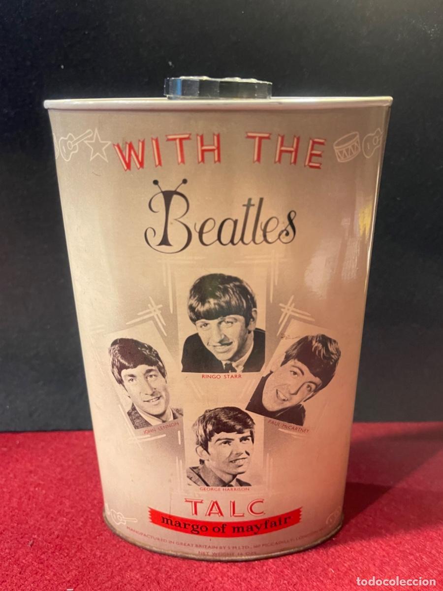 M&uacute;sica de colecci&oacute;n: THE BEATLES LATA POLVOS TALCO ORIG. MADE IN ENGLAND -CONSERVA ALGO DE POLVOS MED.: 19X5,5 CMS. (GI)