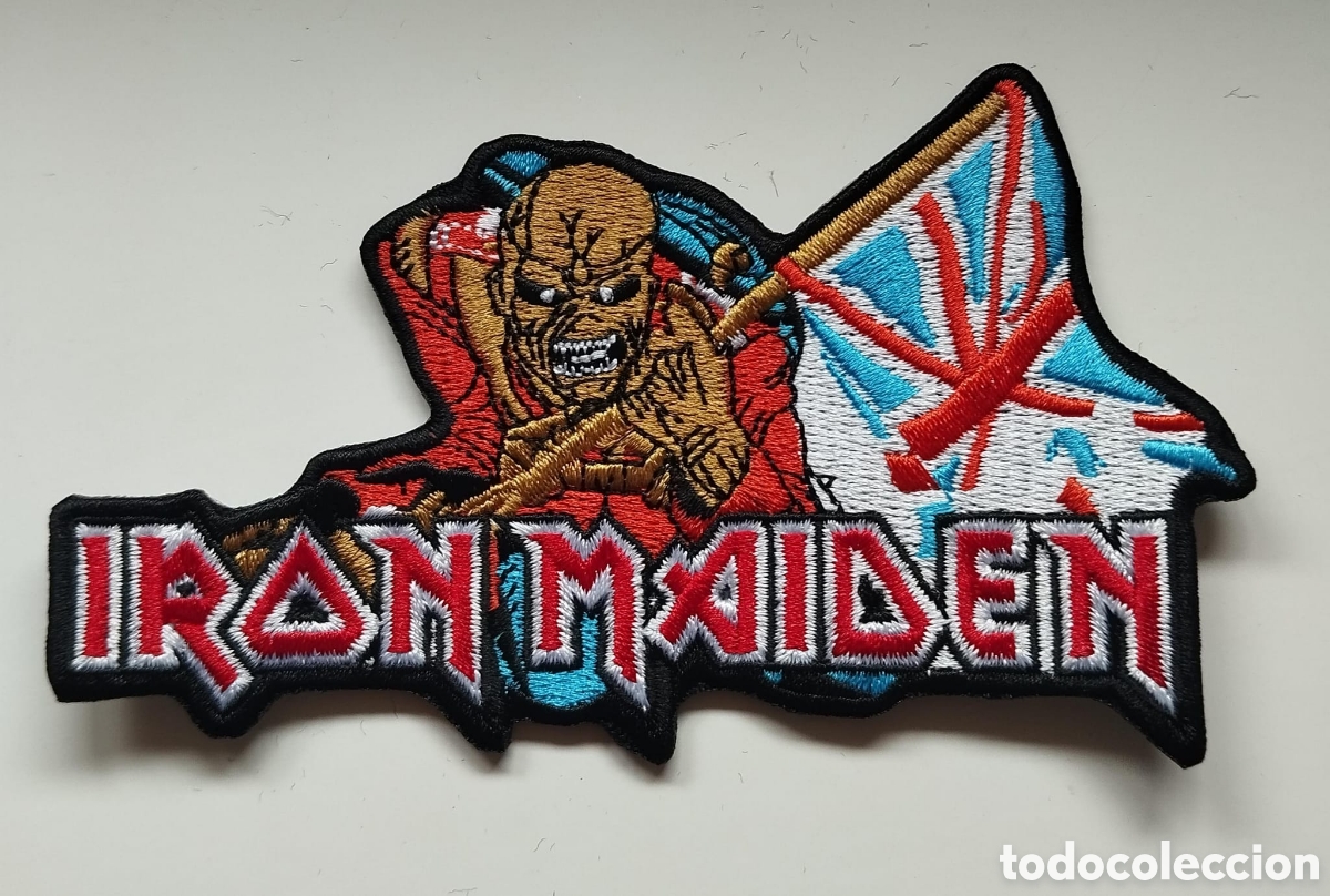 M&uacute;sica de colecci&oacute;n: Parche bordado termoadhesivo Iron Maiden Trooper