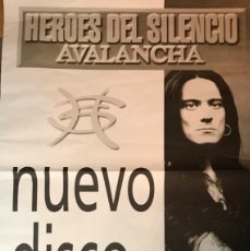 Música de colección: HEROES DEL SILENCIO - CARTEL LANZAMIENTO AVALANCHA 1995, GRAN FORMATO 140X100CM