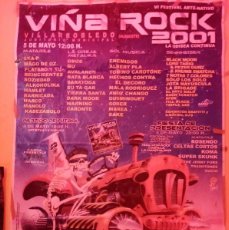 Música de colección: VIÑA ROCK 2001 | POSTER GIGANTE 100 X 140 | PUBLICIDAD DEL FESTIVAL