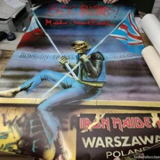 Música de colección: 1984, CARTEL IRON MAIDEN, WARSAWA, POLAND, 68X98 CMS