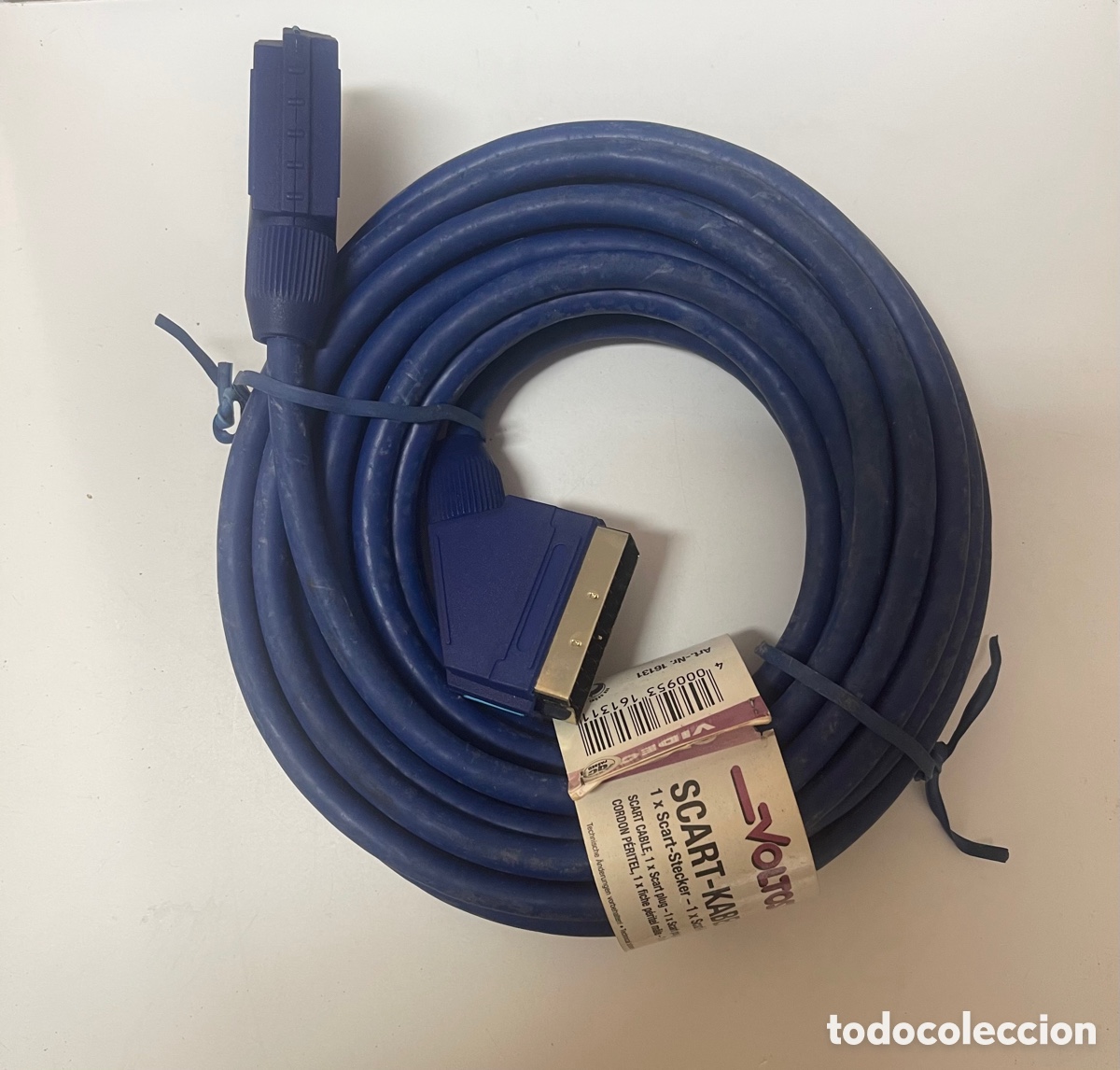cable euroconector 21 pins azul - Compra venta en todocoleccion