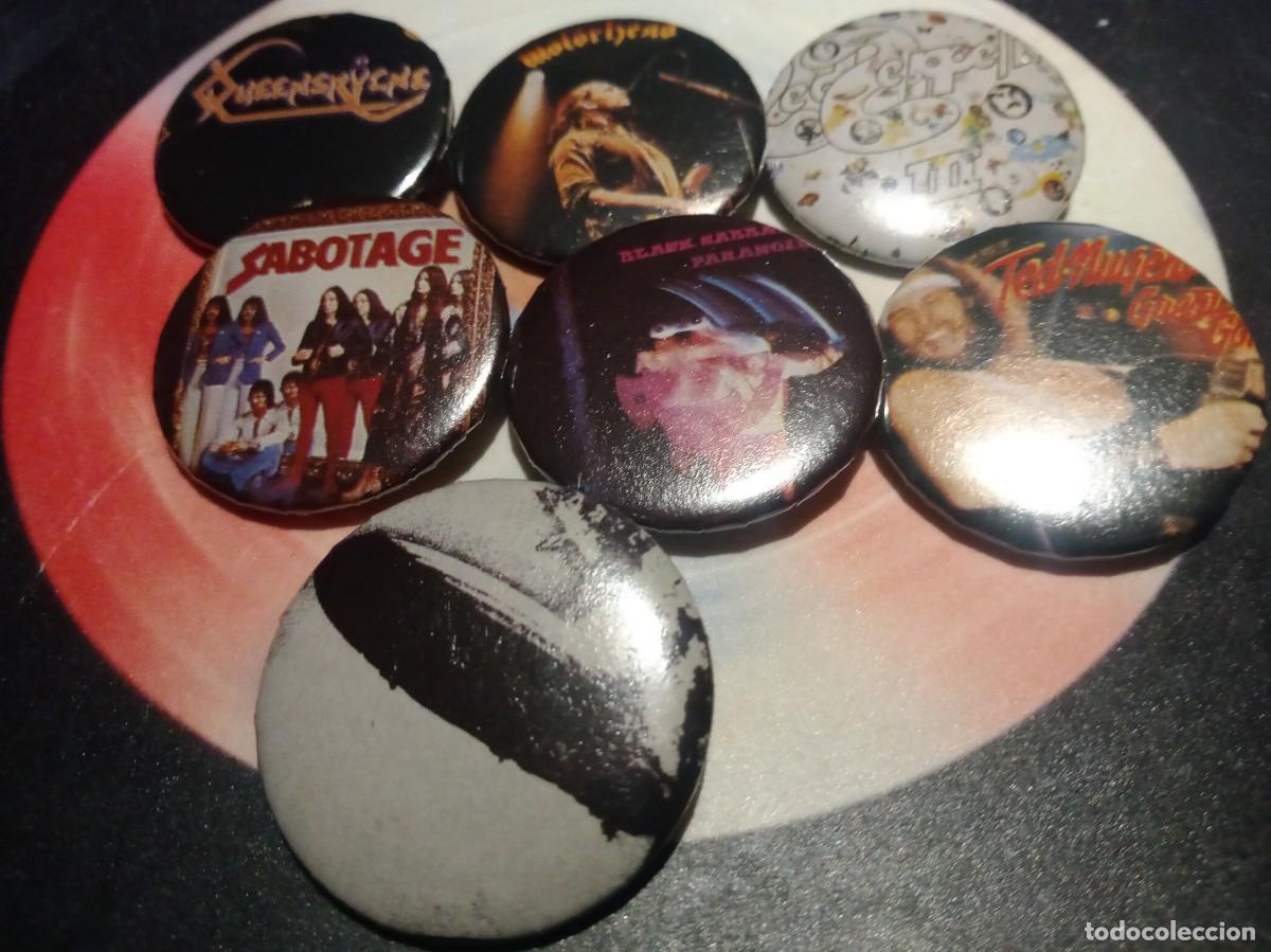 Collectible Music: LOTE DE 7 CHAPAS HARD ROCK INTERNACIONAL.