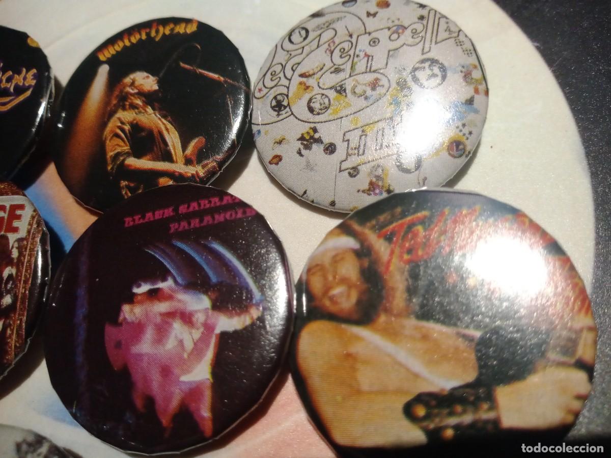 M&uacute;sica de colecci&oacute;n: LOTE DE 7 CHAPAS HARD ROCK INTERNACIONAL. - Foto 2