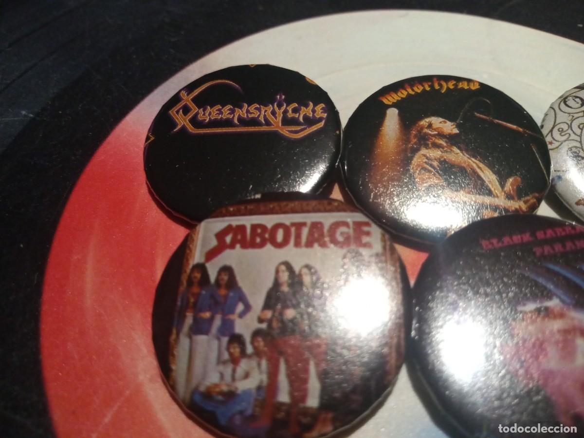 M&uacute;sica de colecci&oacute;n: LOTE DE 7 CHAPAS HARD ROCK INTERNACIONAL. - Foto 4