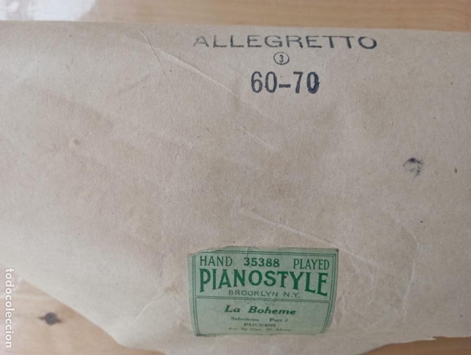 M&uacute;sica de colecci&oacute;n: Rollo para pianola. EL MAREO DE TOMASA. - Foto 2