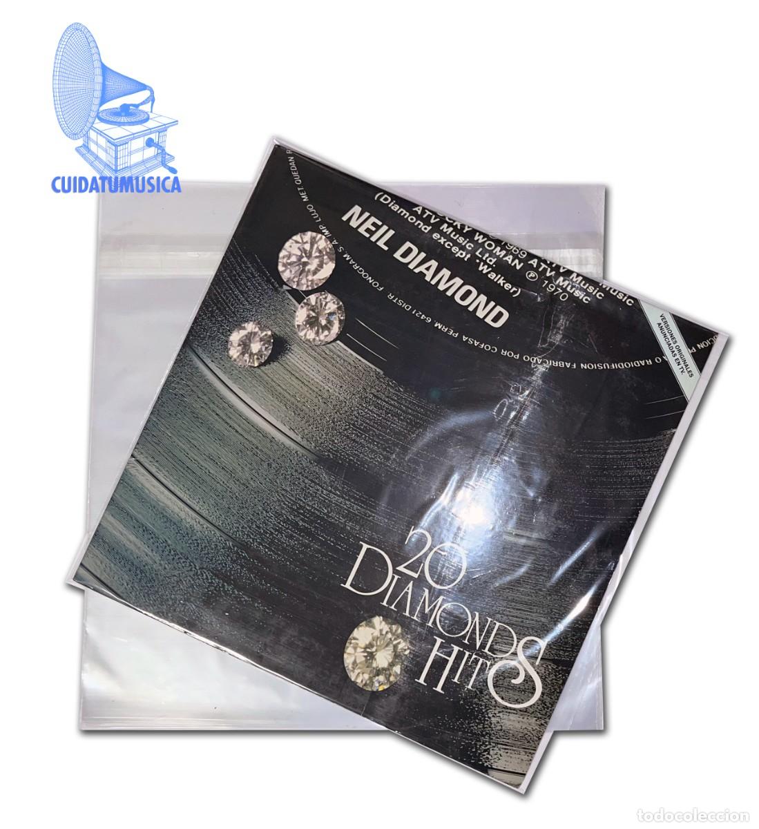 Musique de collection: 25 FUNDAS PARA DISCOS DE VINILO LP Y MAXI-SINGLE CON AUTOCIERRE ADHESIVO REMOVIBLE