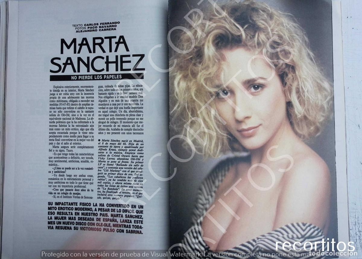 M&uacute;sica de colecci&oacute;n: MARTA SANCHEZ