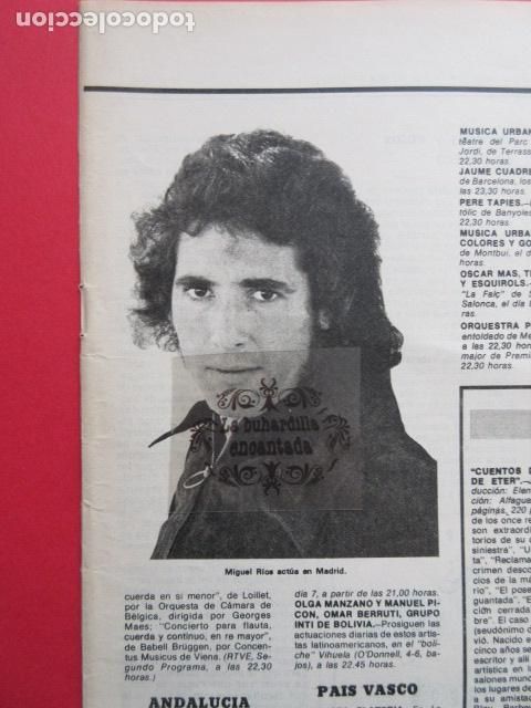 M&uacute;sica de colecci&oacute;n: RECORTE 1978 REF: TRI_02_ARTICULO -LEER INT.- 1 PAG. - MIGUEL RIOS ACTUA EN MADRID