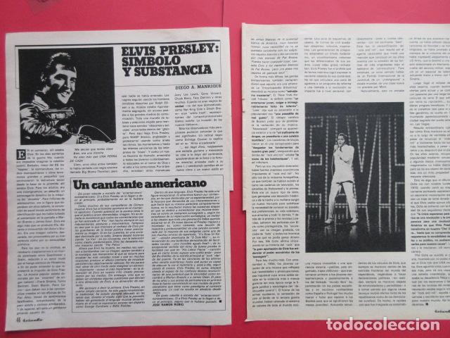 M&uacute;sica de colecci&oacute;n: ARTICULO 1977 REF: TRI_02_ARTICULO -LEER INT.-2 PAG. - ELVIS PRESLEY