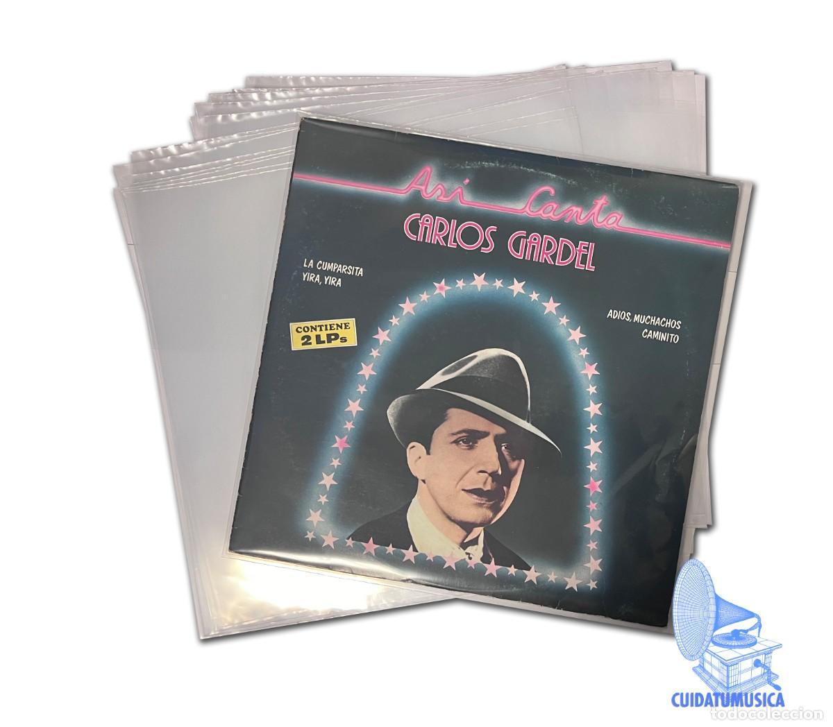 Musica di collezione: 100 FUNDAS PLASTICAS SLIM PARA DISCOS DE VINILO LP (LOS DISCOS GRANDES)