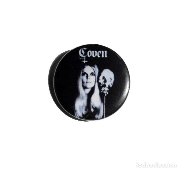 M&uacute;sica de colecci&oacute;n: COVEN - LOGO CHAPA 31MM (CON IMPERDIBLE) - ROCK PSICOD&Eacute;LICO