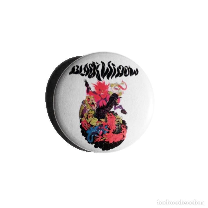 M&uacute;sica de colecci&oacute;n: BLACK WIDOW - CHAPA 31MM (CON IMPERDIBLE) - ROCK PROGRESIVO HARD ROCK