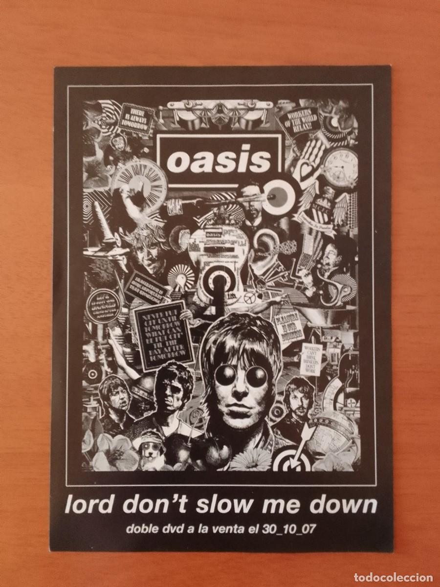M&uacute;sica de colecci&oacute;n: FLYER OASIS. LORD DONT SLOW ME DOWN. - Foto 1