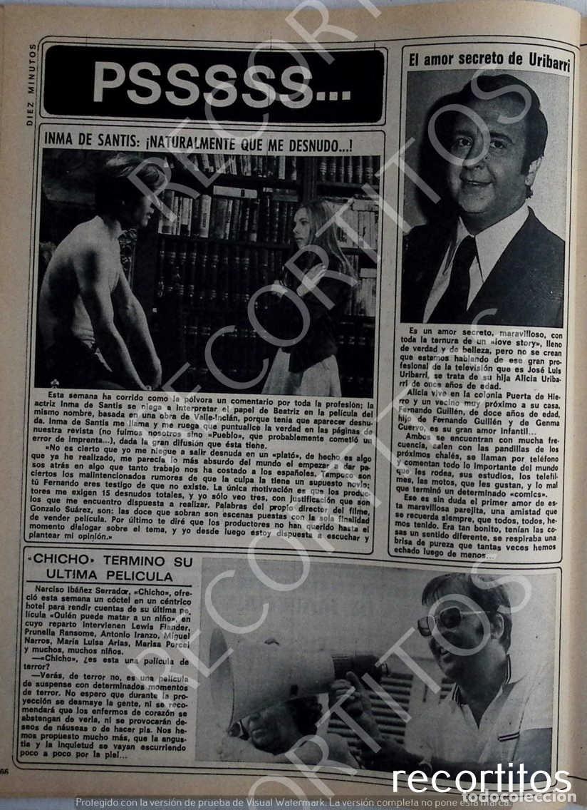 M&uacute;sica de colecci&oacute;n: INMA DE SANTI SANTIS chicho iba&ntilde;ez serrador uribarri