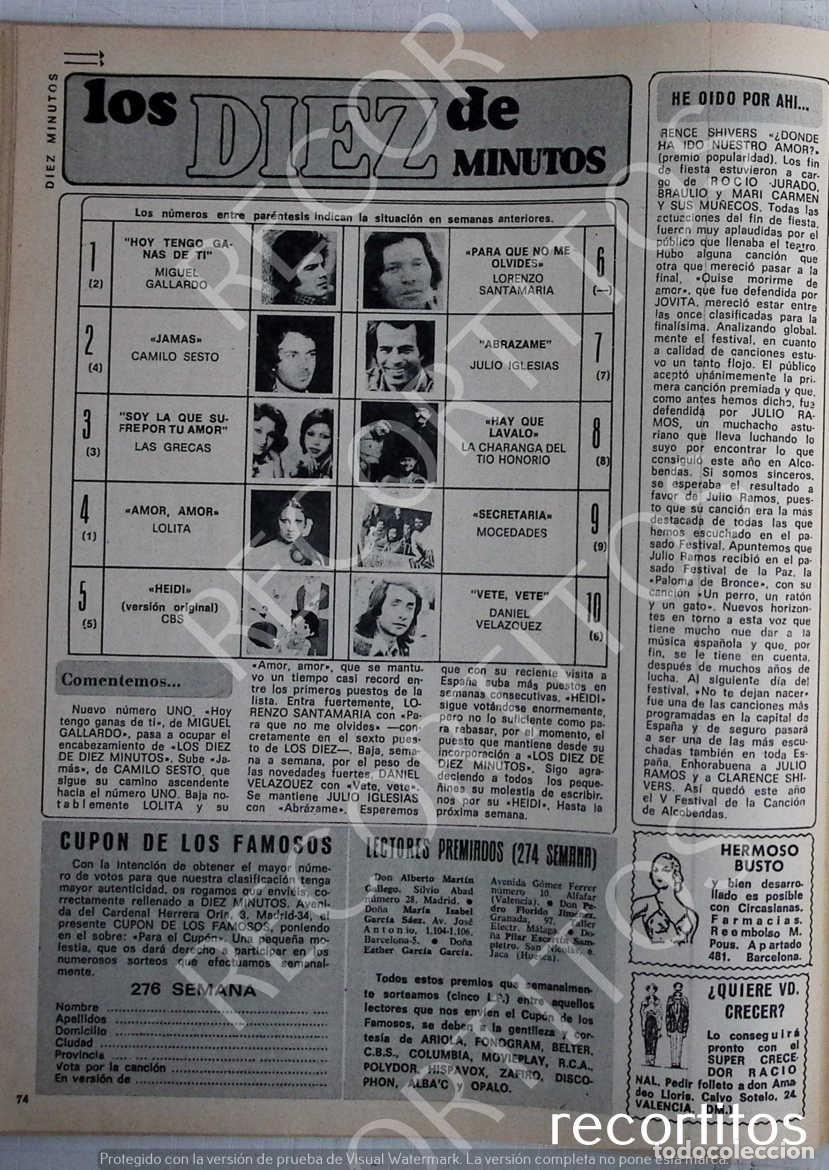 M&uacute;sica de colecci&oacute;n: heidi grecas mocedades miguel gallardo camilo sesto lorenzo santamaria julio iglesias lolita