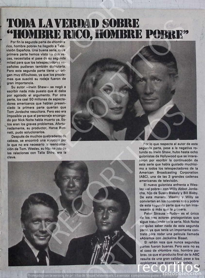 M&uacute;sica de colecci&oacute;n: hombre rico hombre pobre peter strauss james carroll jordan susan sullivan greg henry