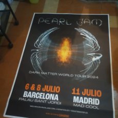 Música de colección: PEARL JAM POSTER CARTEL DARK MATTER WORLD TOUR 2024 JULIO BARCELONA / MADRID 1,40X1,00