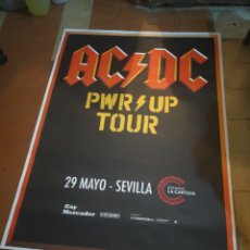 Música de colección: AC DC POSTER CARTEL POWER UP TOUR 29 MAYO 2024 SEVILLA 1,40X1,00