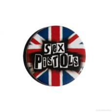 Música de colección: SEX PISTOLS - LOGO CHAPA 59MM (CON IMPERDIBLE) - PUNK