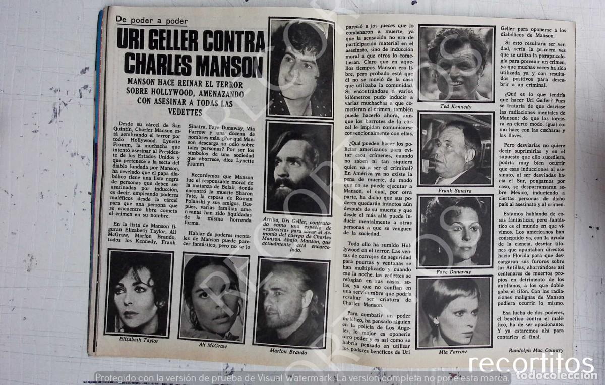 Collectible Music: URI GELLER CHARLES MANSON