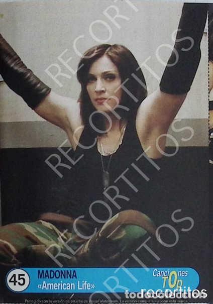 M&uacute;sica de colecci&oacute;n: MADONNA AMERICAN LIFE