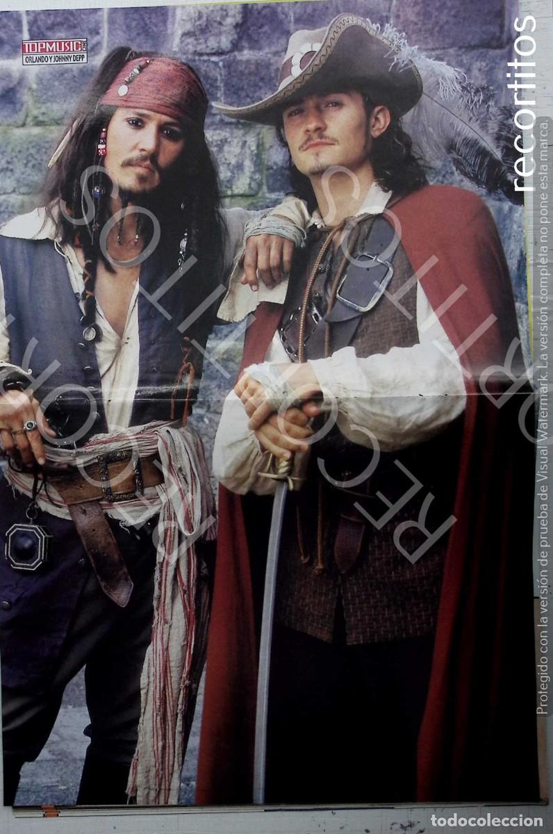 Musica di collezione: POSTER JOHNNY DEEP ORLANDO BLOOM PIRATAS DEL CARIBE FRAN PEREA