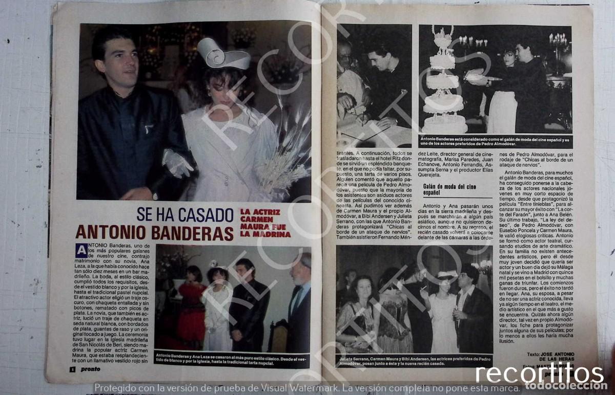 Collectible Music: ANTONIO BANDERAS BODA CARMEN MAURA