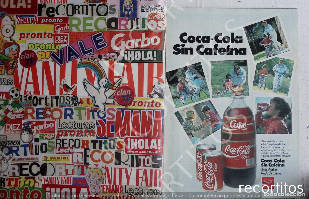 Collectible Music: COCA COLA COKE SIN CAFEINA ANUNCIO PUBLICIDAD