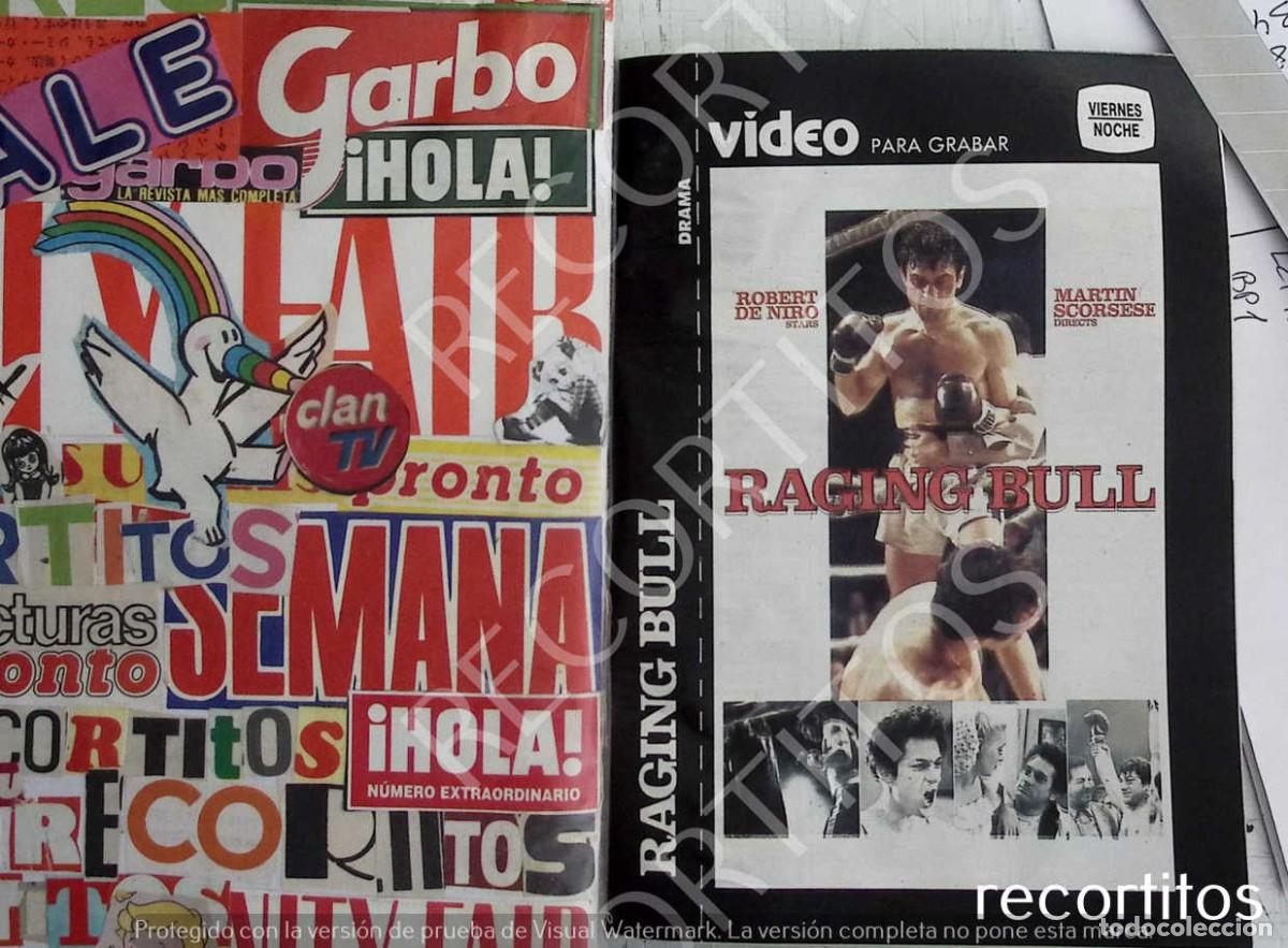 M&uacute;sica de cole&ccedil;&atilde;o: ROBERT DENIRO MARTIN SCORSESE RAGING BULL TORO SALVAJE